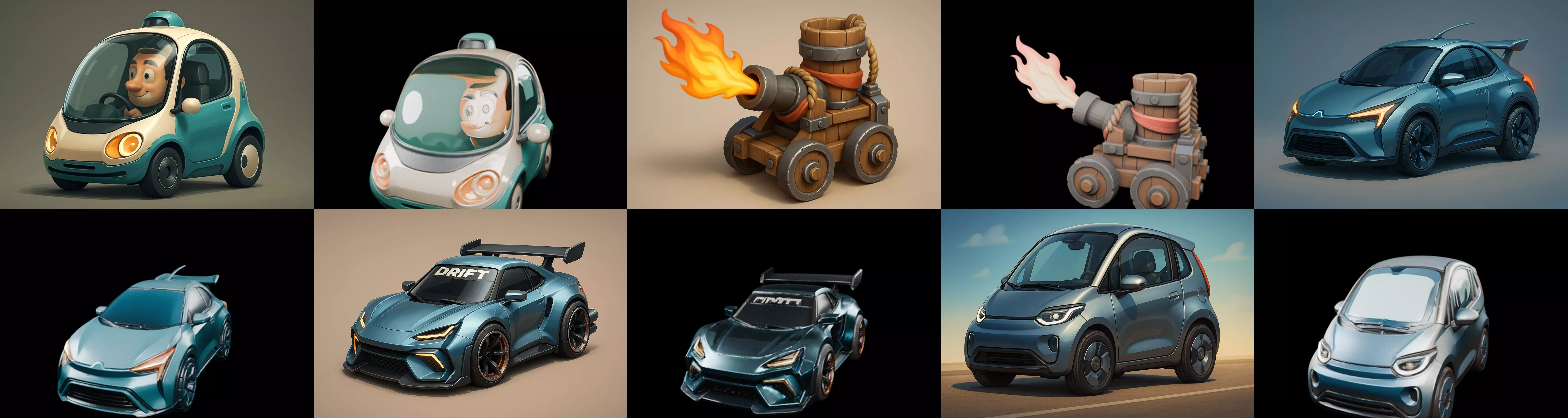 Siege Weapon bundle 8 pack 100 glb 3D model_15