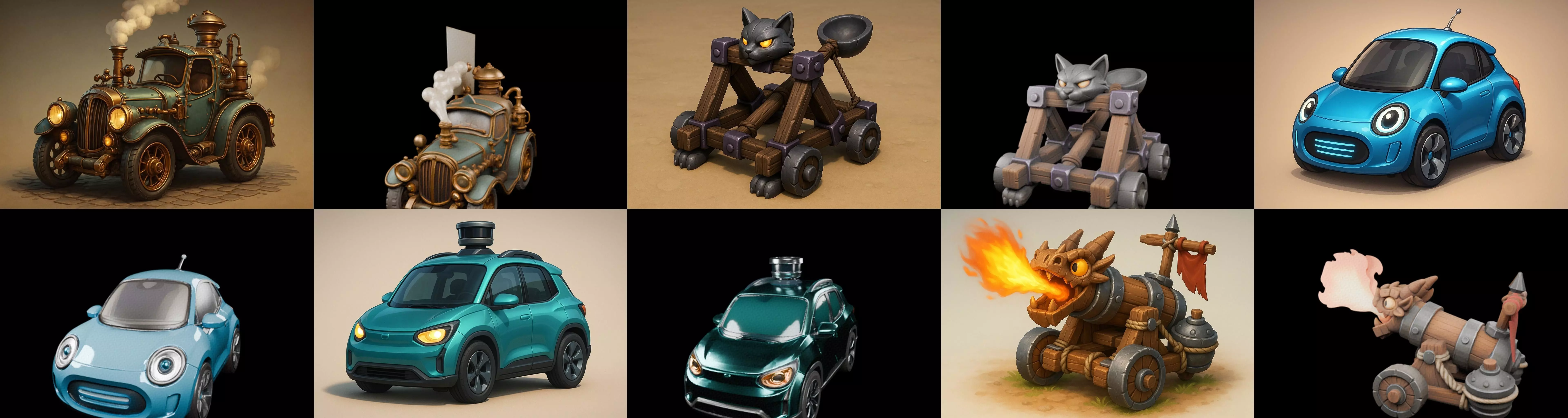 Siege Weapon bundle 8 pack 100 glb 3D model_2