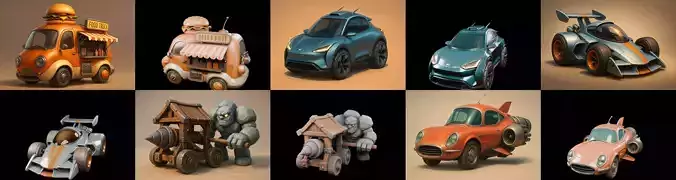 Siege Weapon bundle 5 pack 100 glb