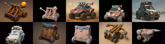 Siege Weapon bundle 4 pack 100 glb