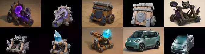 Siege Weapon bundle 35 pack 100 glb