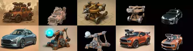 Siege Weapon bundle 34 pack 100 glb