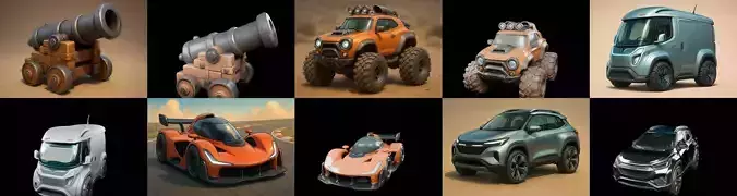 Siege Weapon bundle 3 pack 100 glb