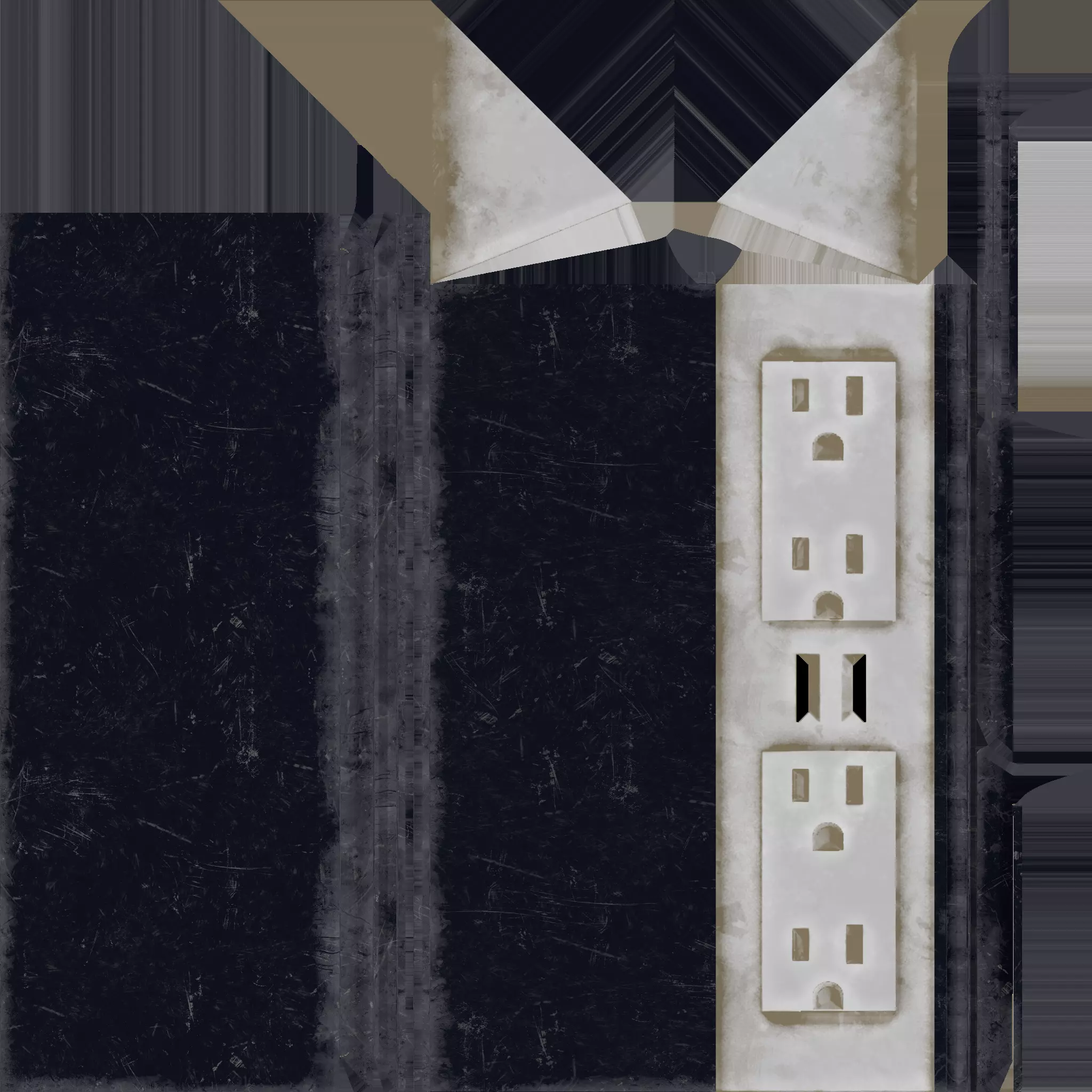 Desk Outlet Free low-poly 3D model_6