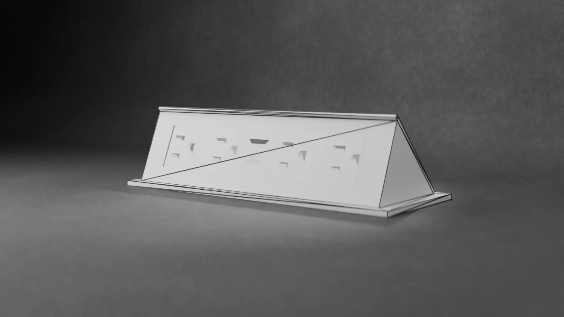 Desk Outlet Free low-poly 3D model_2