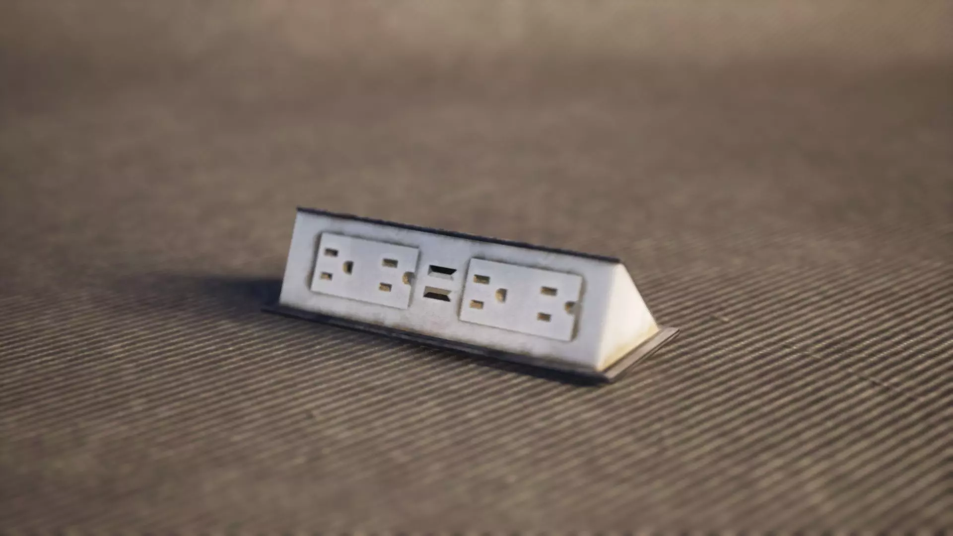 Desk Outlet Free low-poly 3D model_0