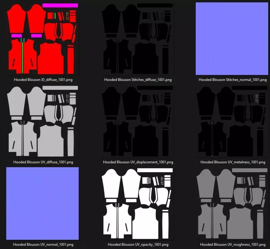 Women Front Zip Hoodie with Utility Pockets 3D model 3D model_2