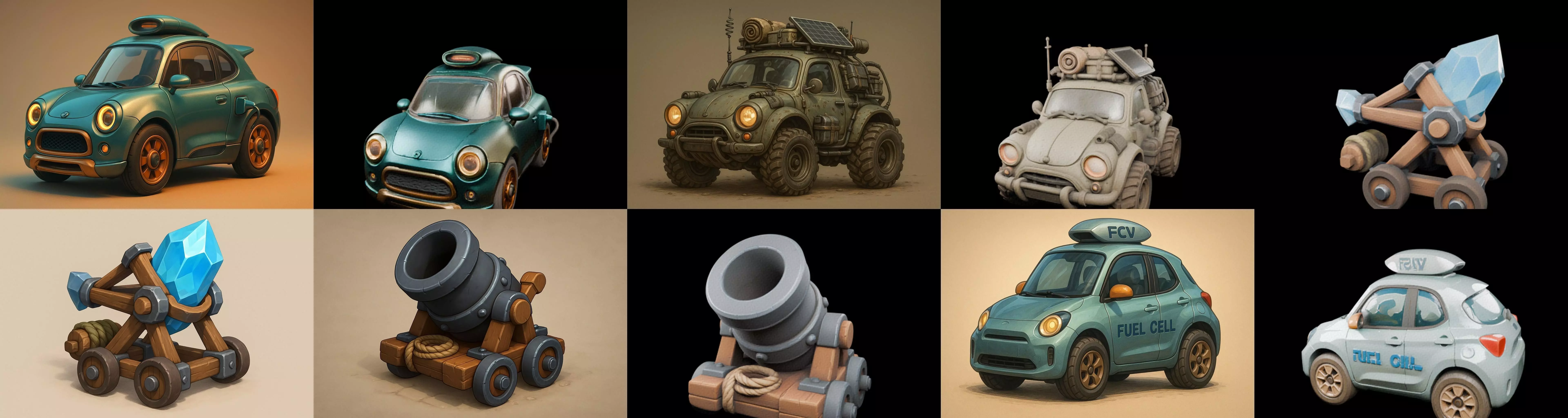 Siege Weapon bundle 22 pack 100 glb 3D model_17