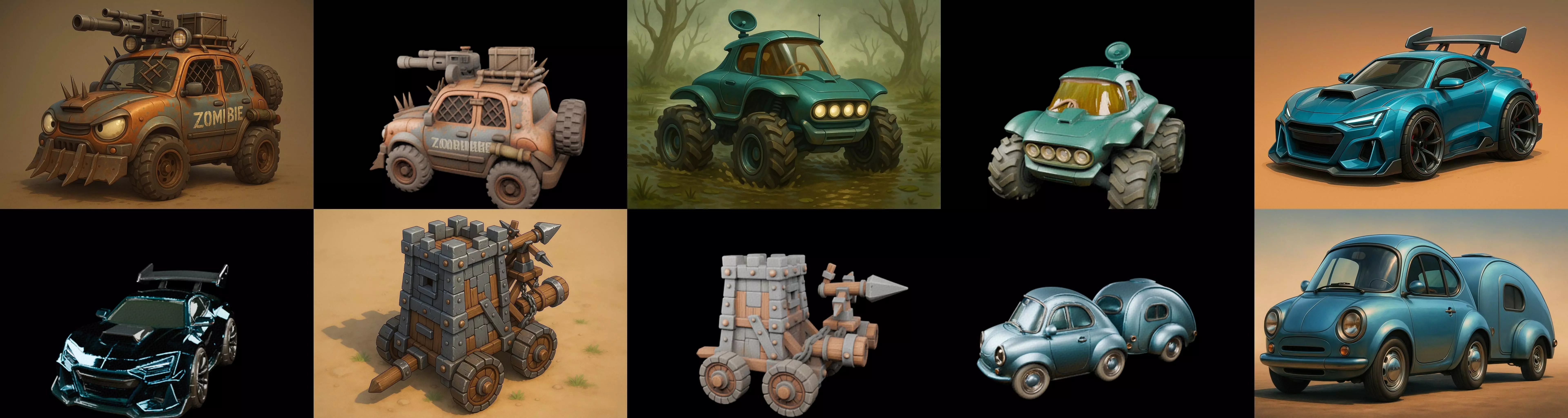 Siege Weapon bundle 22 pack 100 glb 3D model_15