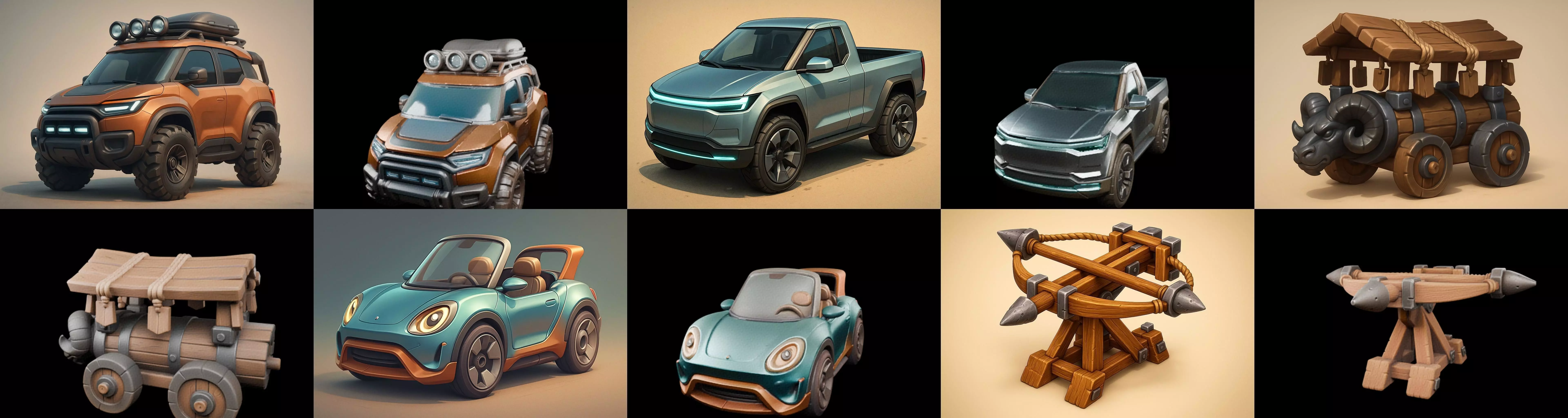 Siege Weapon bundle 22 pack 100 glb 3D model_16