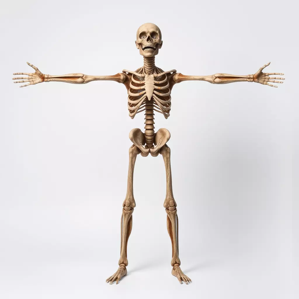 Human Skeleton Anatomy Model Pack Low-poly 3D model_3