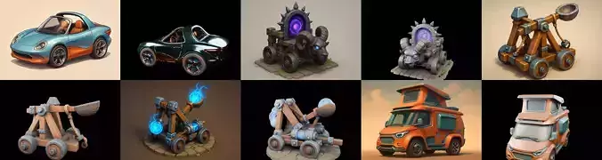 Siege Weapon bundle 21 pack 100 glb