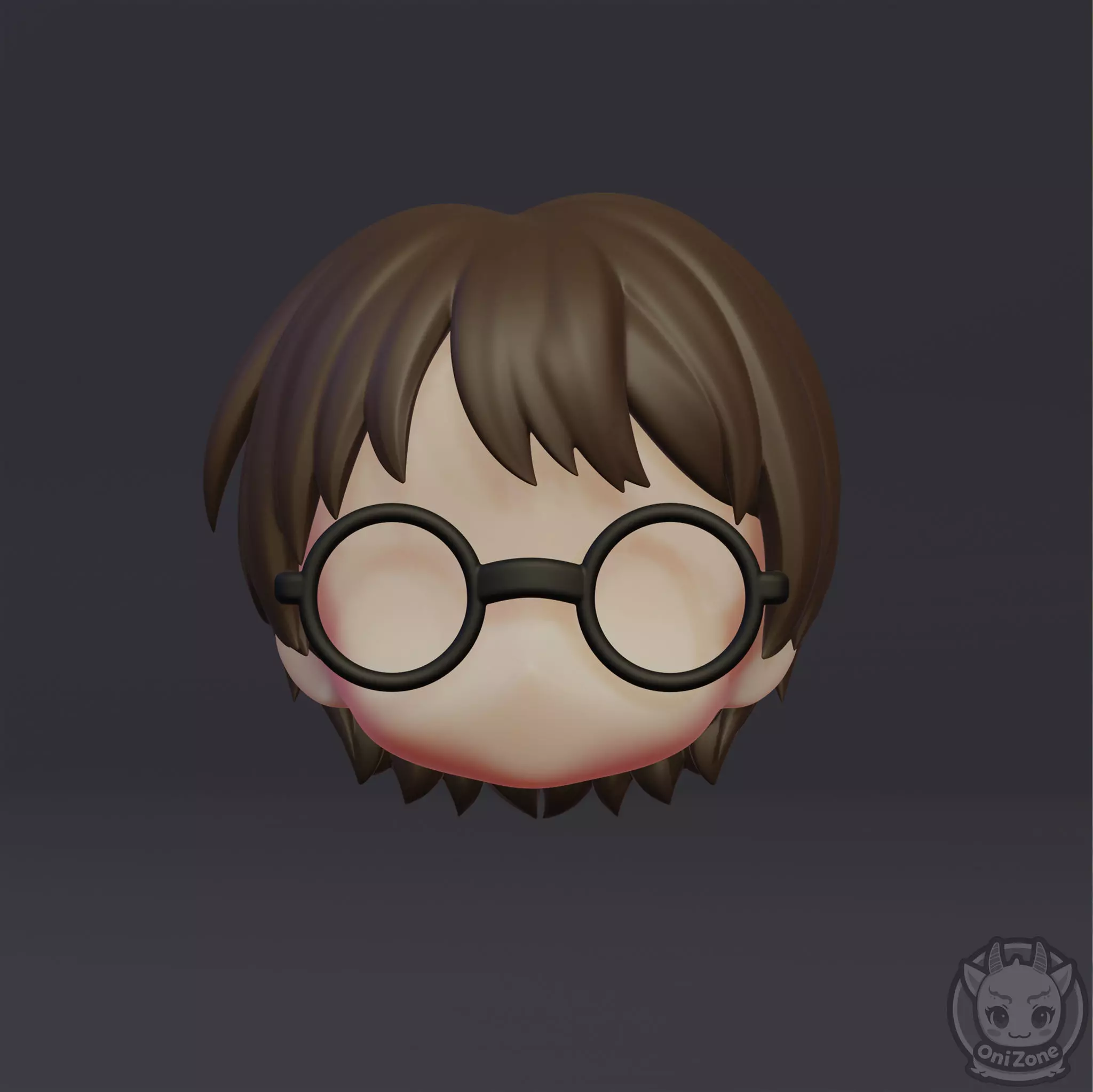 Harry Potter Custom Hair for Nendoroid Harry Potter Series 3D print model