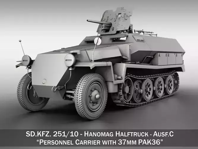 SDKFZ 251 10 - Ausf C - Hanomag Half-track