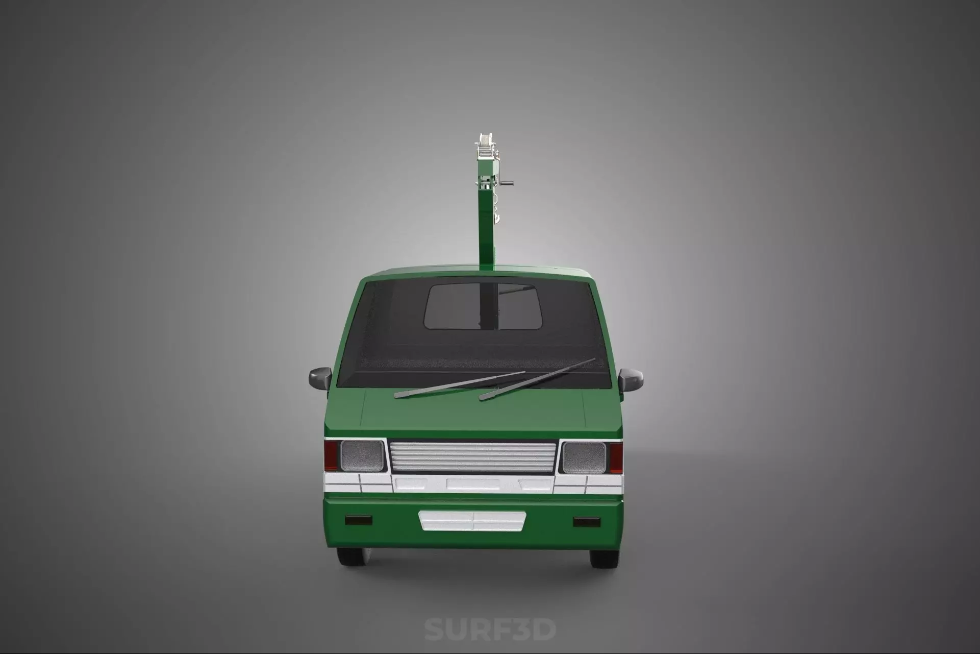 MILITARY ARMY FLATBED LIFTING CRANE HOOK TACTICAL RECOVERY TRUCK 3D model_13