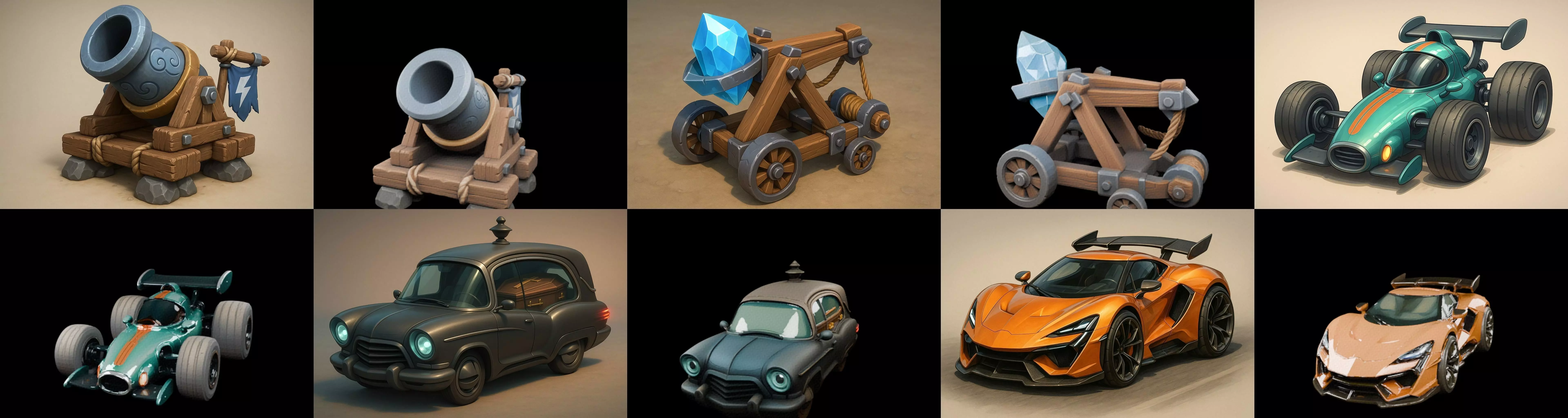 Siege Weapon bundle 18 pack 100 glb 3D model_0