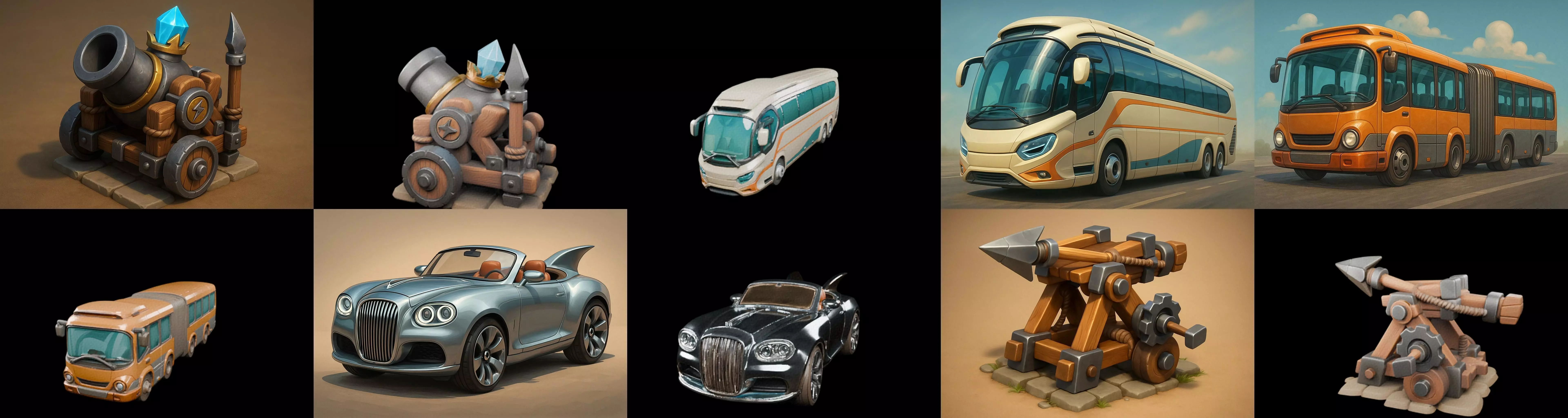 Siege Weapon bundle 18 pack 100 glb 3D model_3