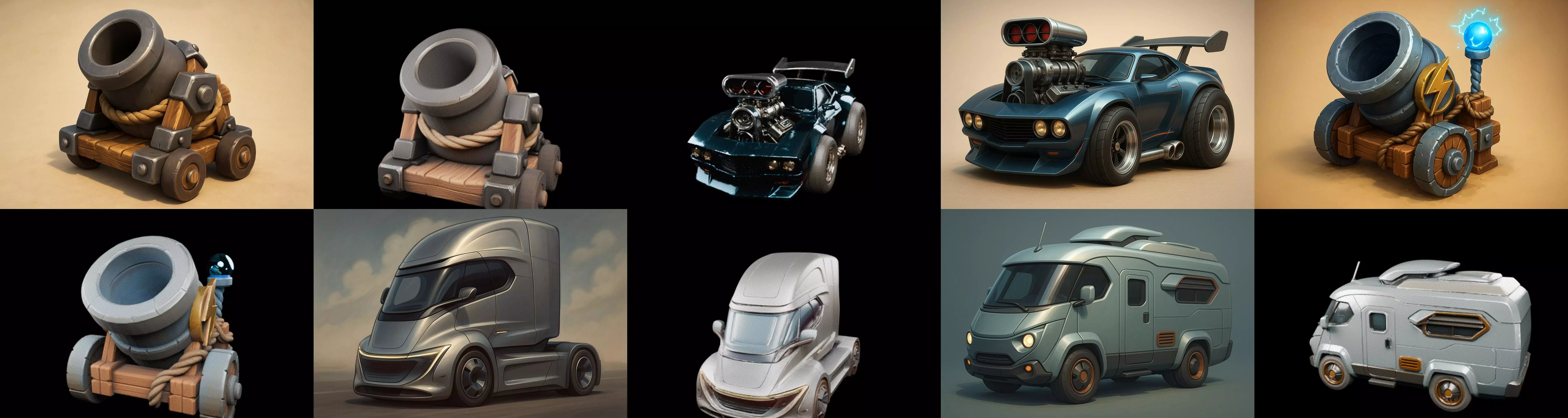 Siege Weapon bundle 18 pack 100 glb 3D model_12