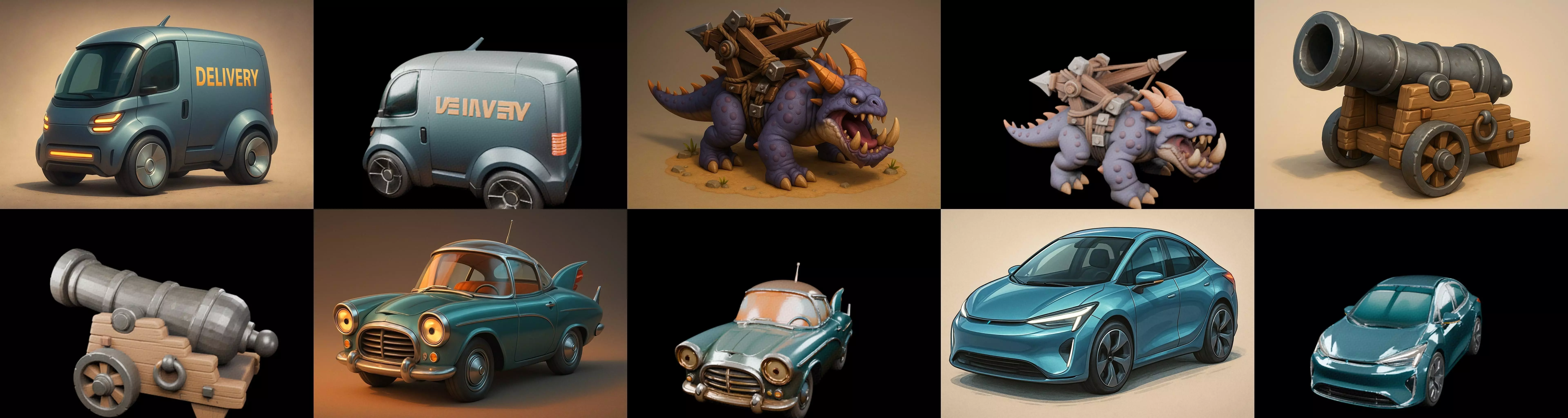 Siege Weapon bundle 18 pack 100 glb 3D model_10