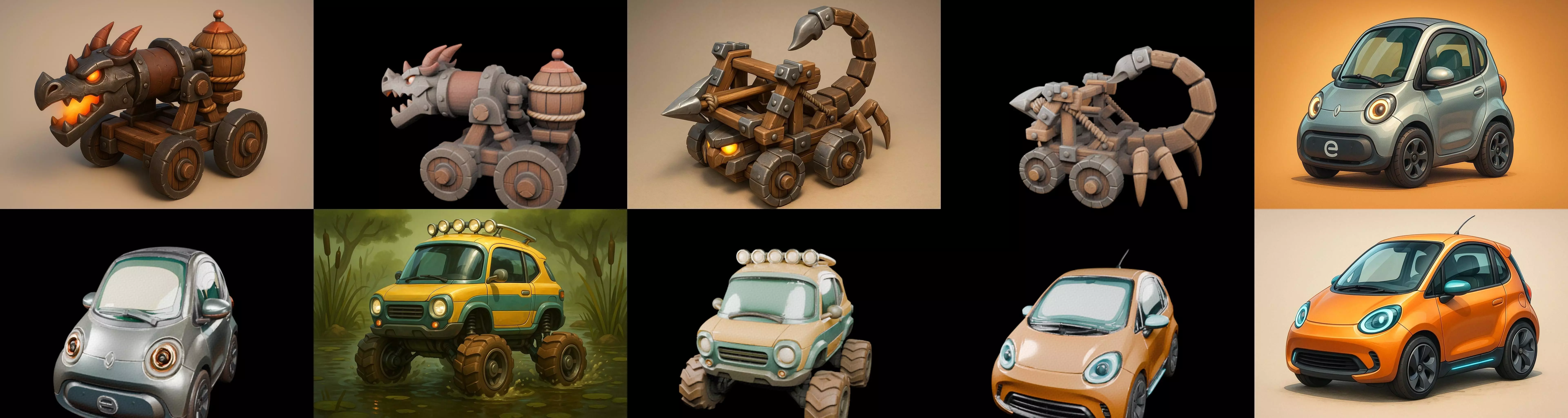 Siege Weapon bundle 17 pack 100 glb 3D model_12