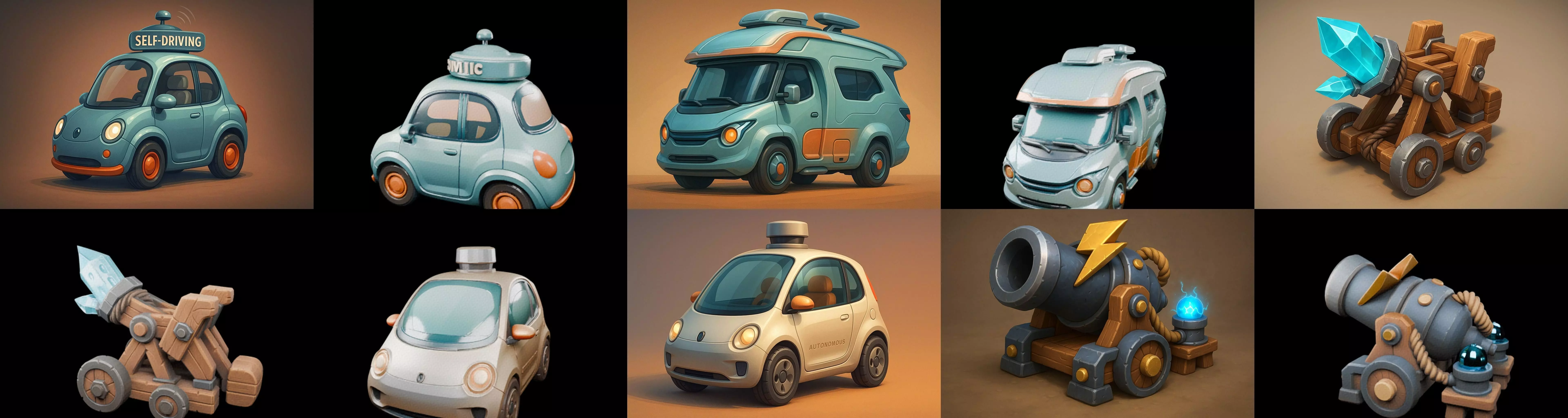 Siege Weapon bundle 17 pack 100 glb 3D model_1