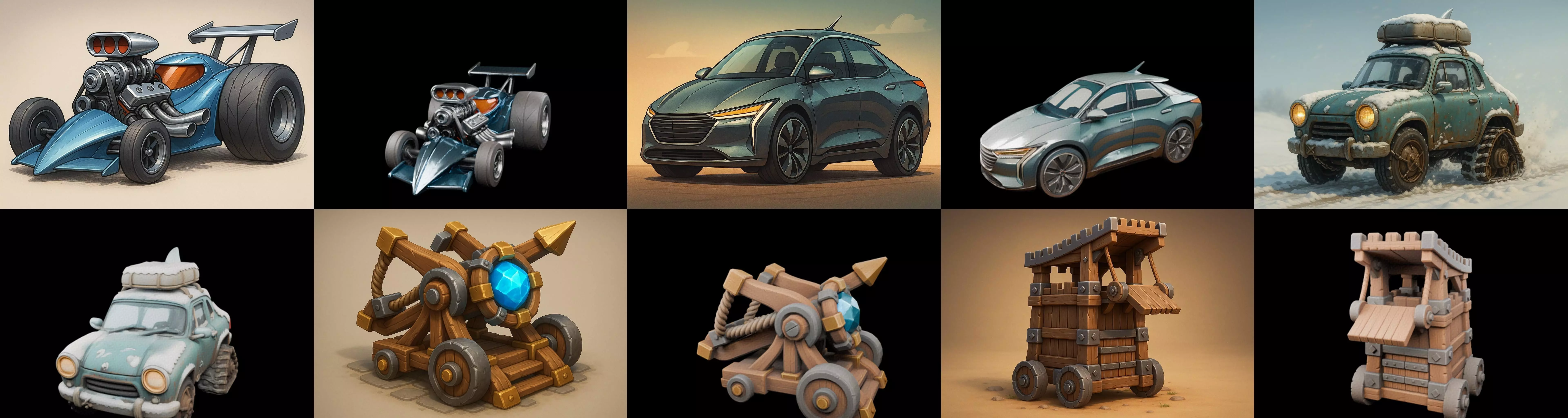 Siege Weapon bundle 17 pack 100 glb 3D model_11