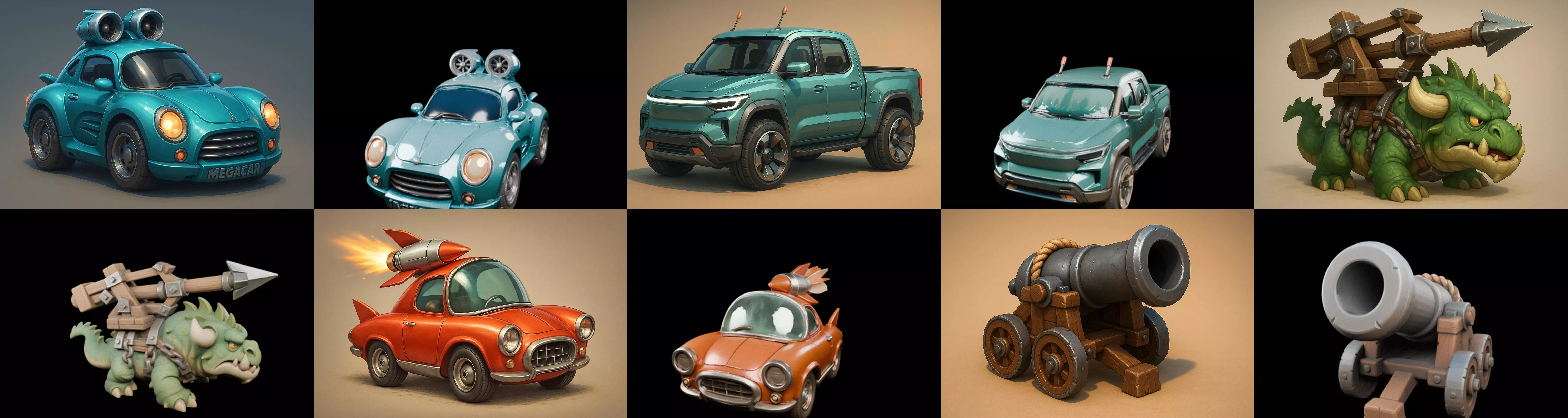 Siege Weapon bundle 17 pack 100 glb 3D model_9