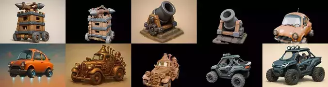 Siege Weapon bundle 17 pack 100 glb