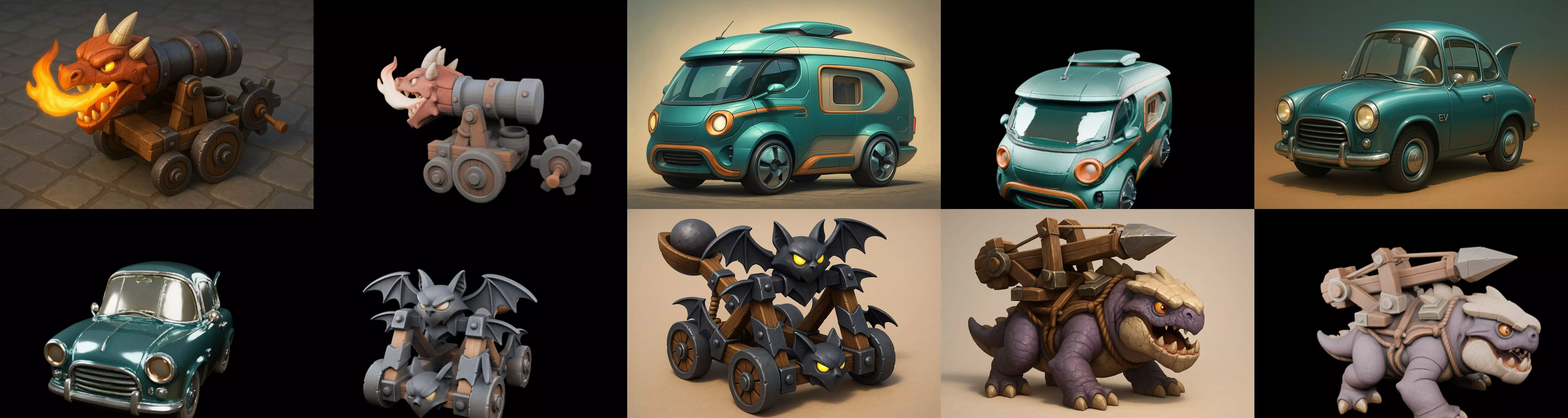 Siege Weapon bundle 17 pack 100 glb 3D model_15