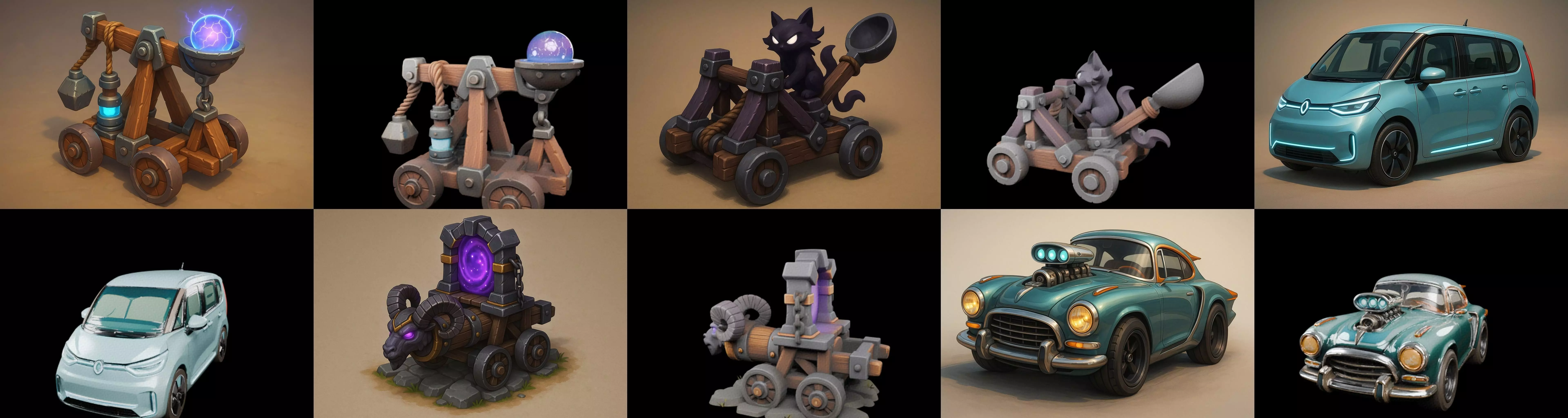 Siege Weapon bundle 14 pack 100 glb 3D model_17