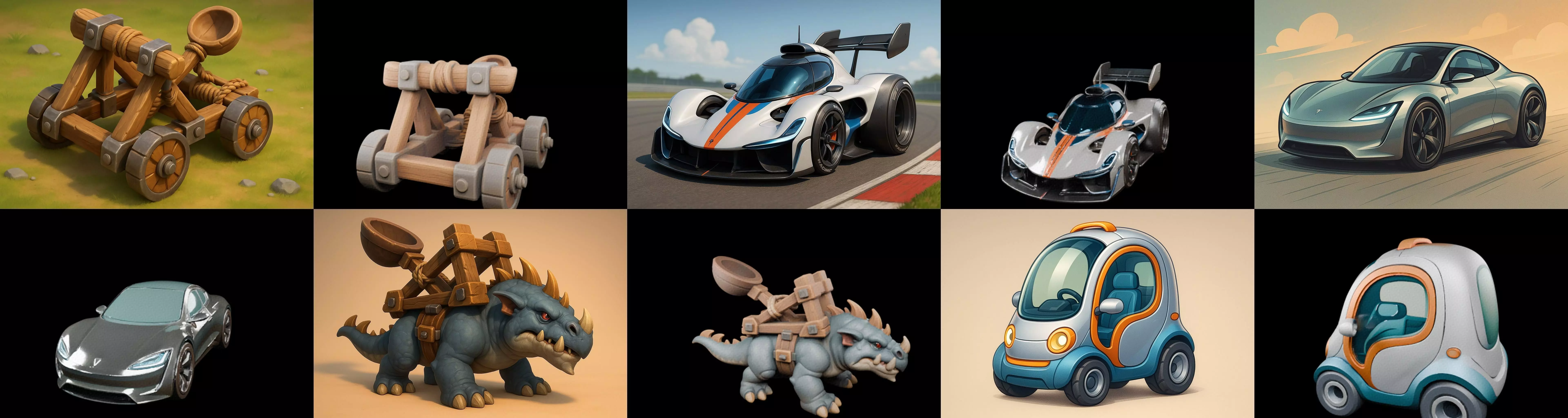 Siege Weapon bundle 14 pack 100 glb 3D model_11