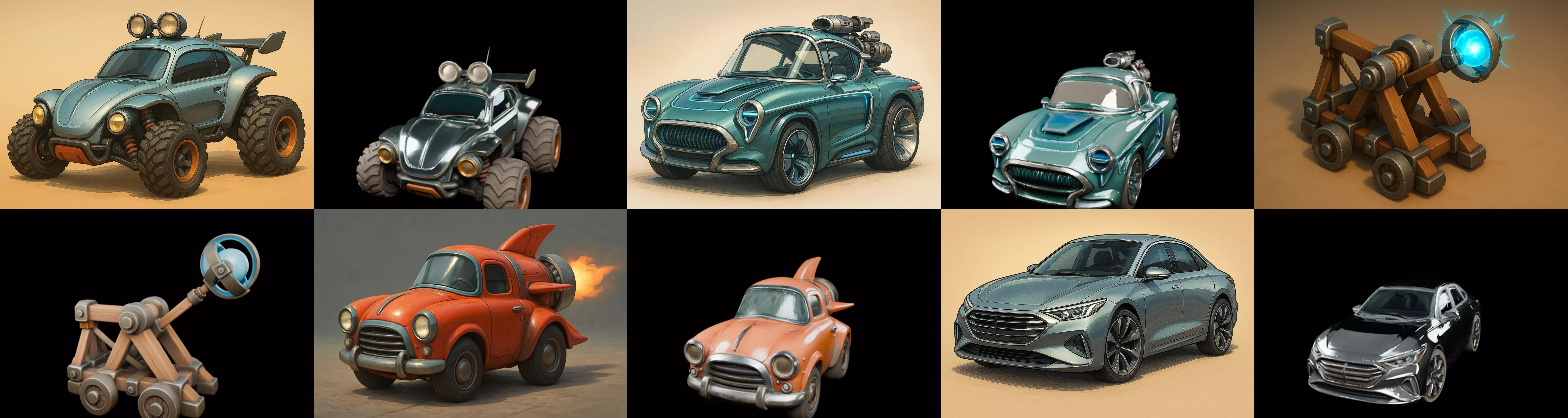 Siege Weapon bundle 14 pack 100 glb 3D model_3