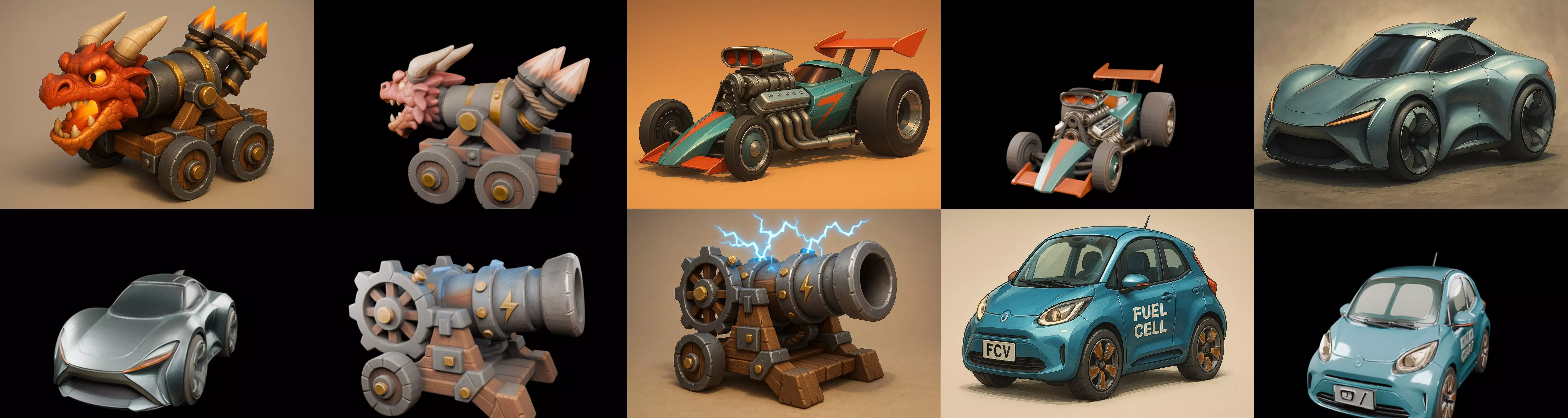 Siege Weapon bundle 14 pack 100 glb 3D model_15