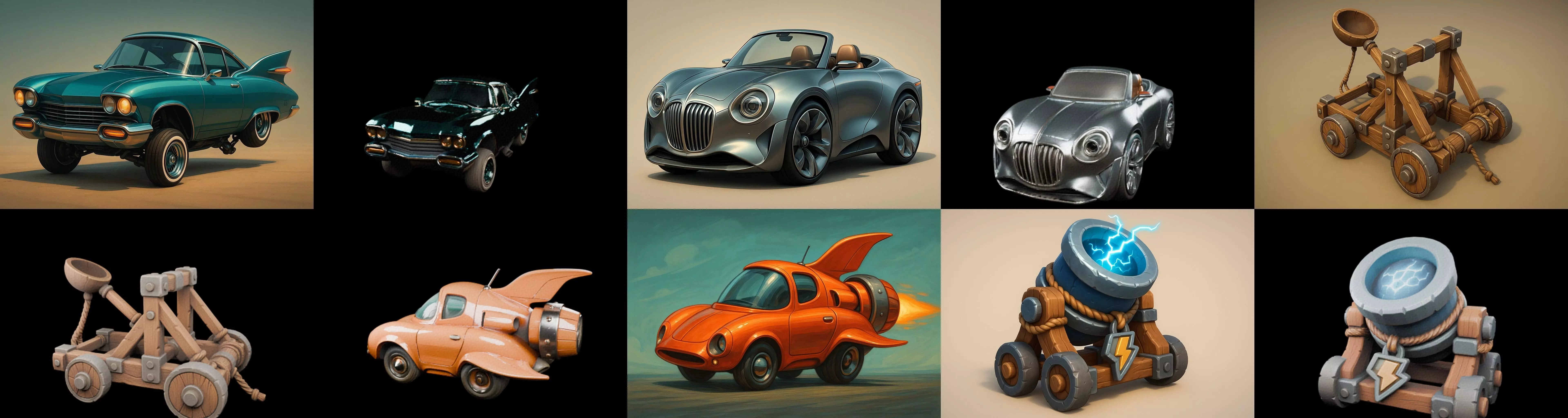 Siege Weapon bundle 14 pack 100 glb 3D model_4