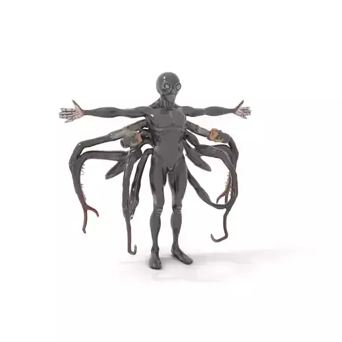 Alien Spider Hybrid Character Model Pack Low-poly 3D model