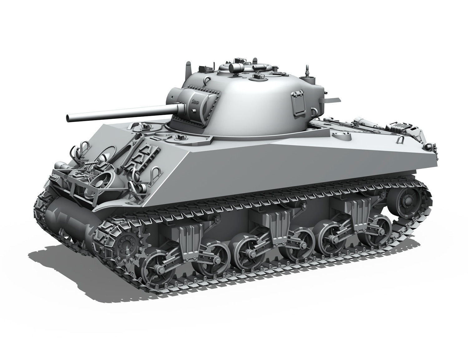 M4A3 75mm - Sherman - 50 3D model_12