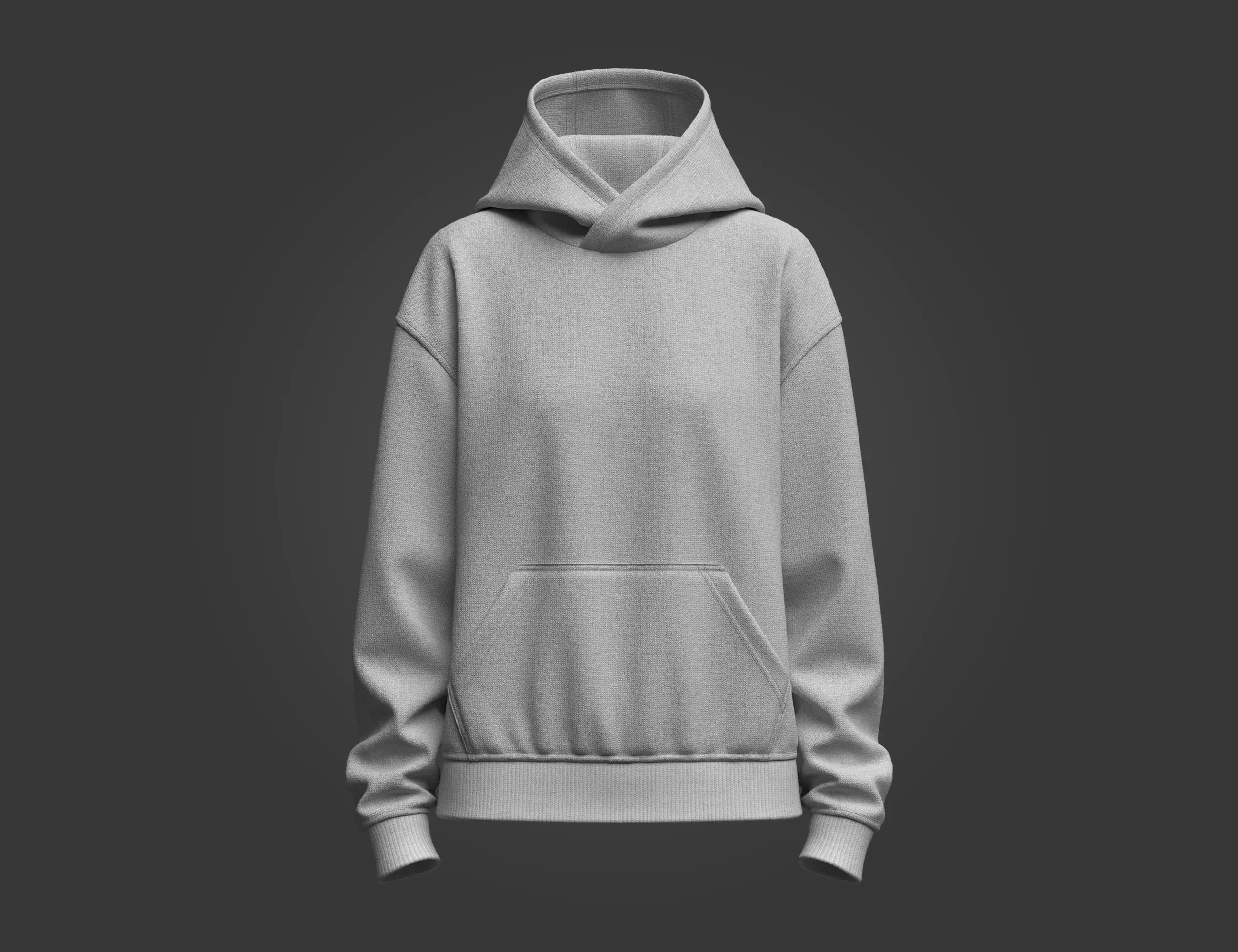 Women Oversize Hoodie 3D model 3D model_1