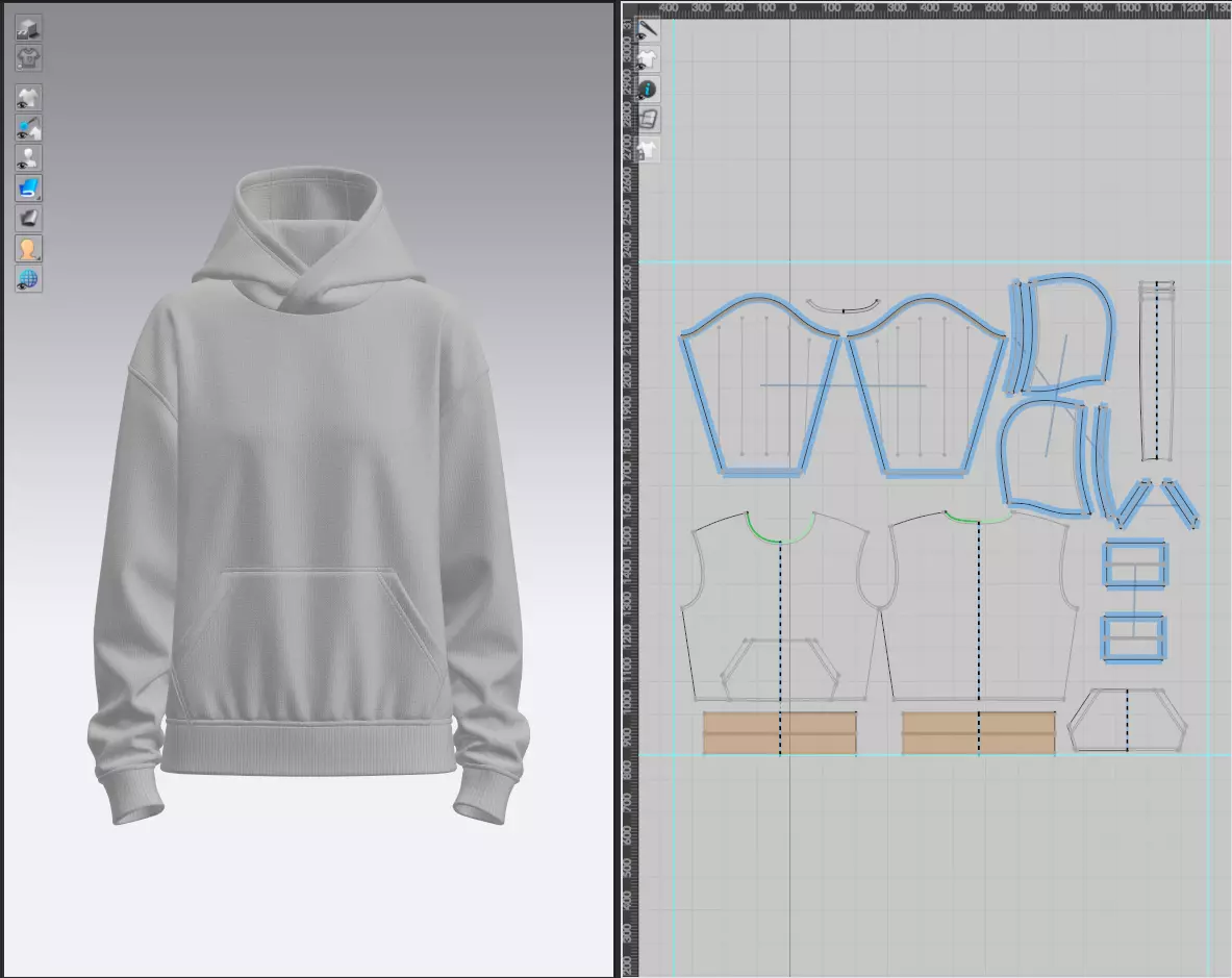 Women Oversize Hoodie 3D model 3D model_2