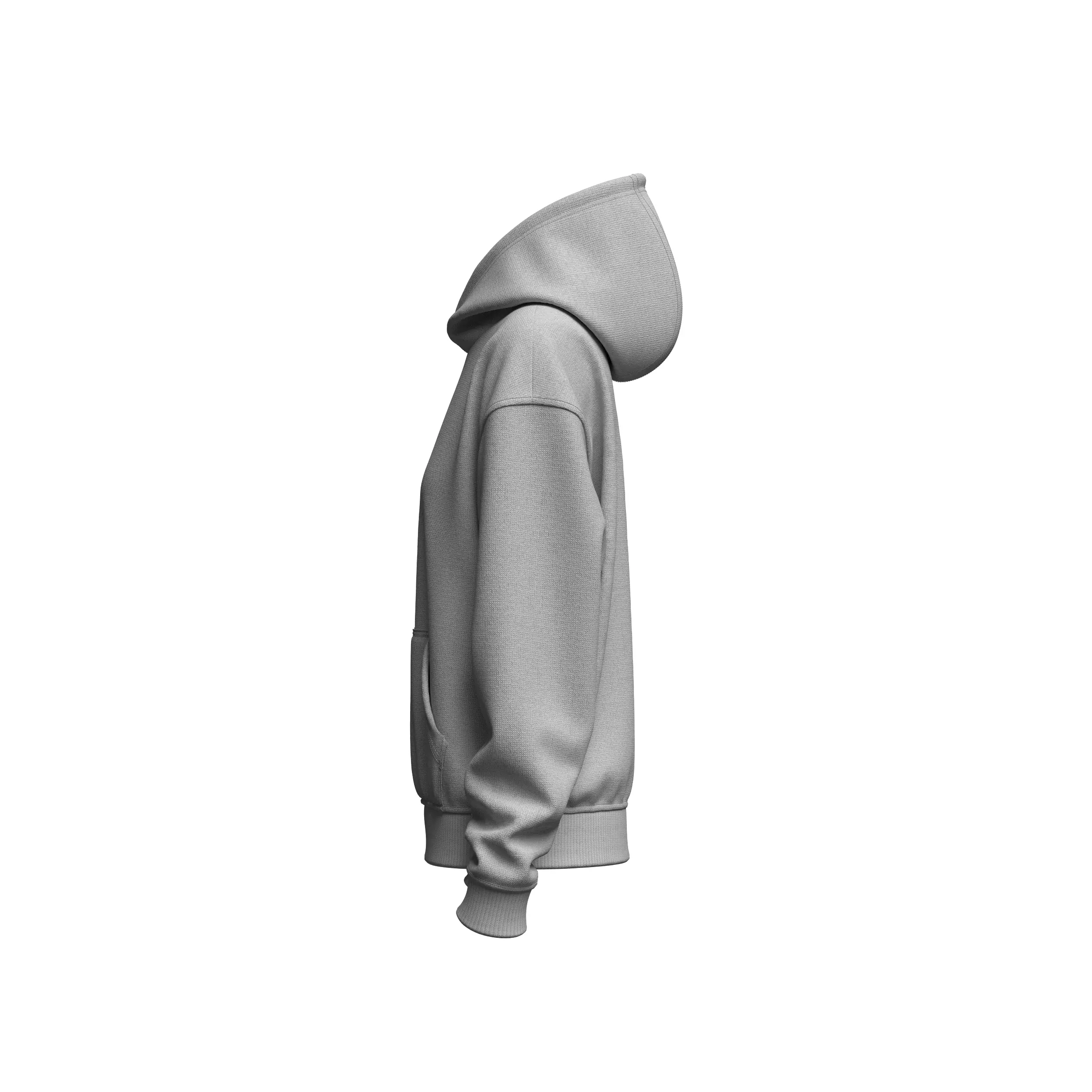Women Oversize Hoodie 3D model 3D model_8
