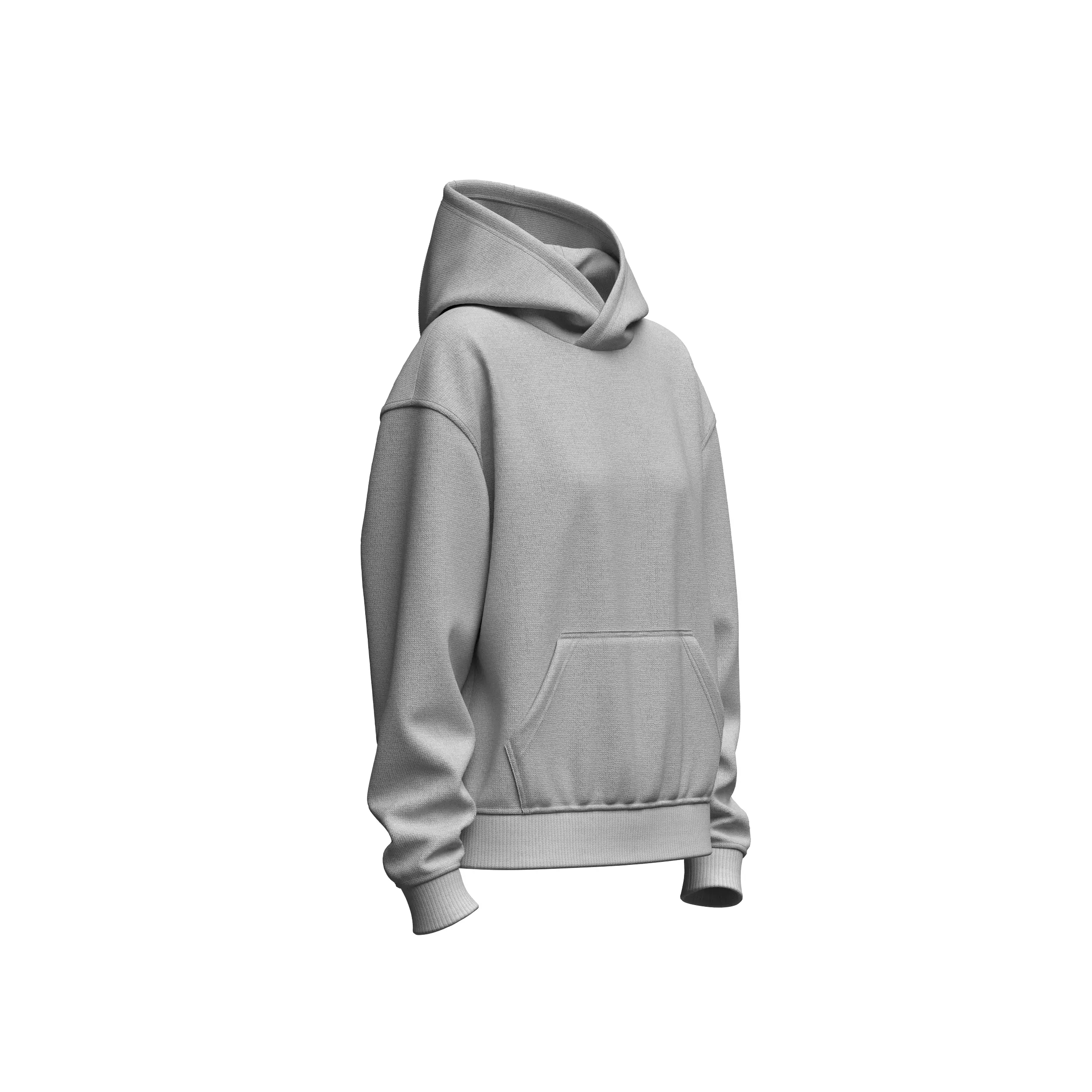 Women Oversize Hoodie 3D model 3D model_7
