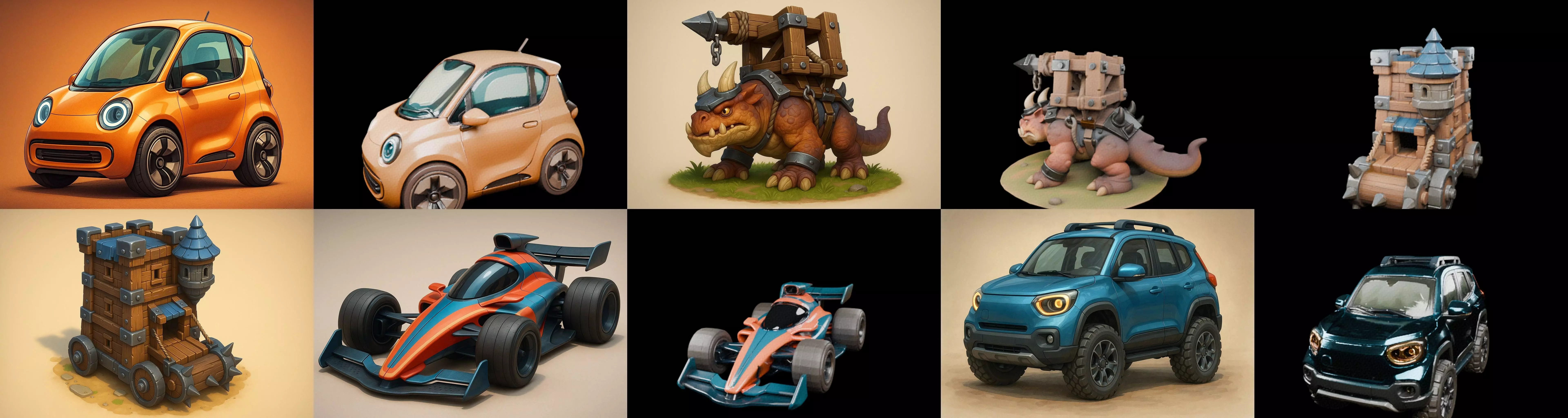 Siege Weapon bundle 12 pack 100 glb 3D model_4