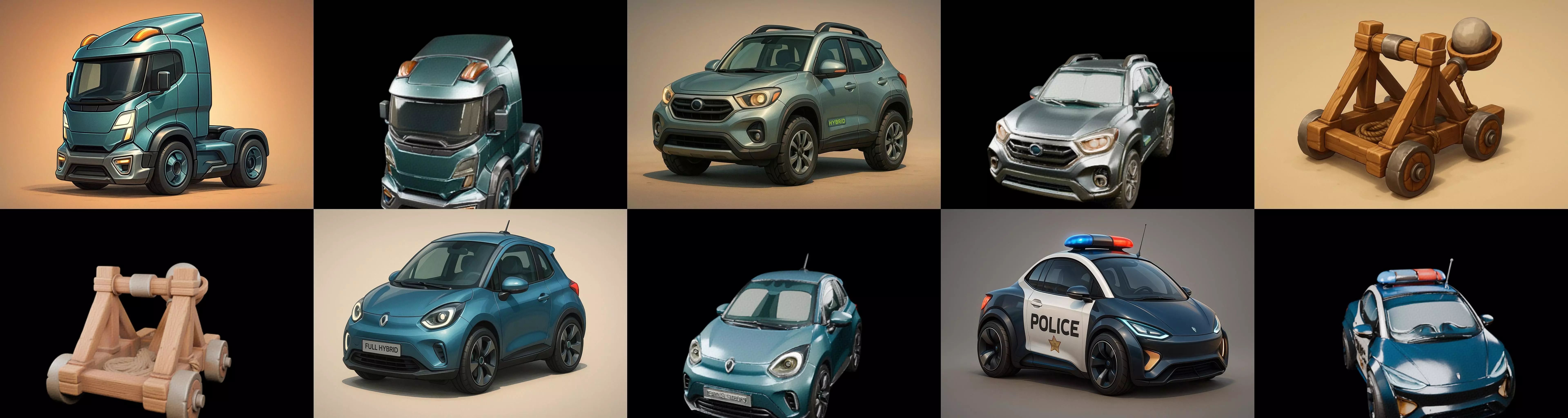 Siege Weapon bundle 12 pack 100 glb 3D model_2