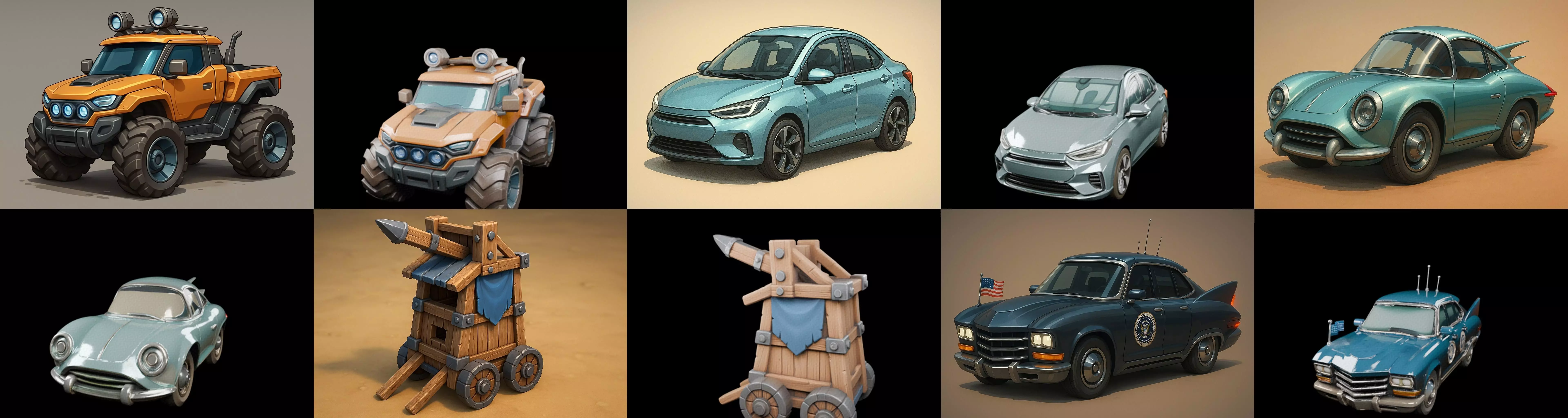 Siege Weapon bundle 12 pack 100 glb 3D model_8