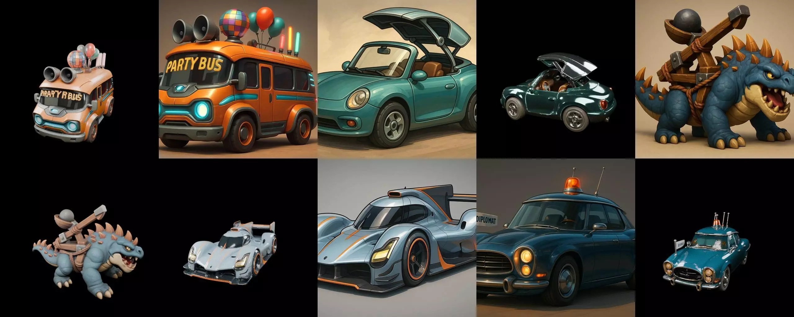 Siege Weapon bundle 12 pack 100 glb 3D model_1