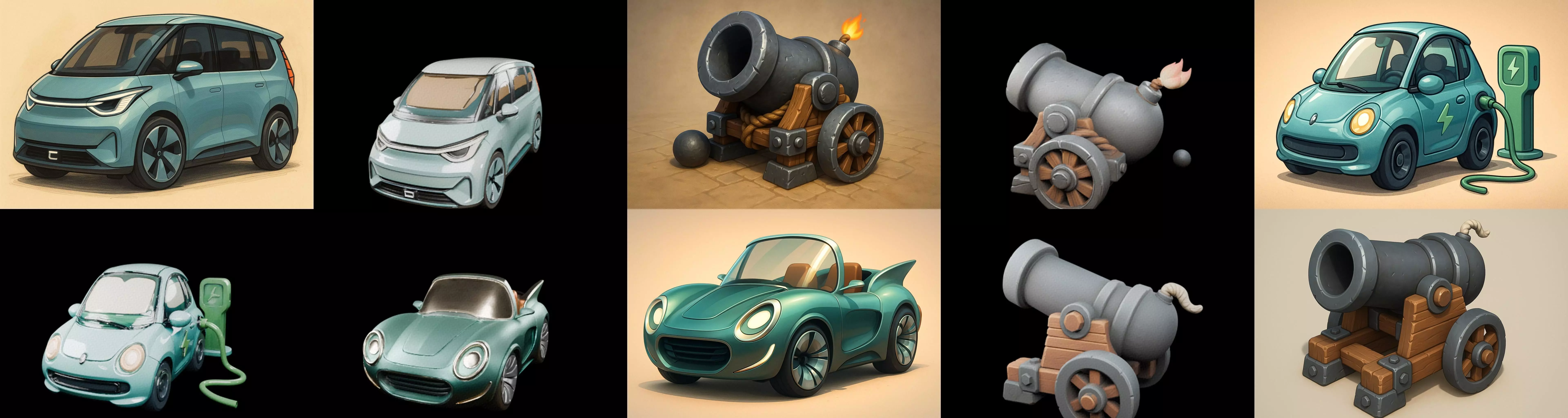 Siege Weapon bundle 12 pack 100 glb 3D model_12