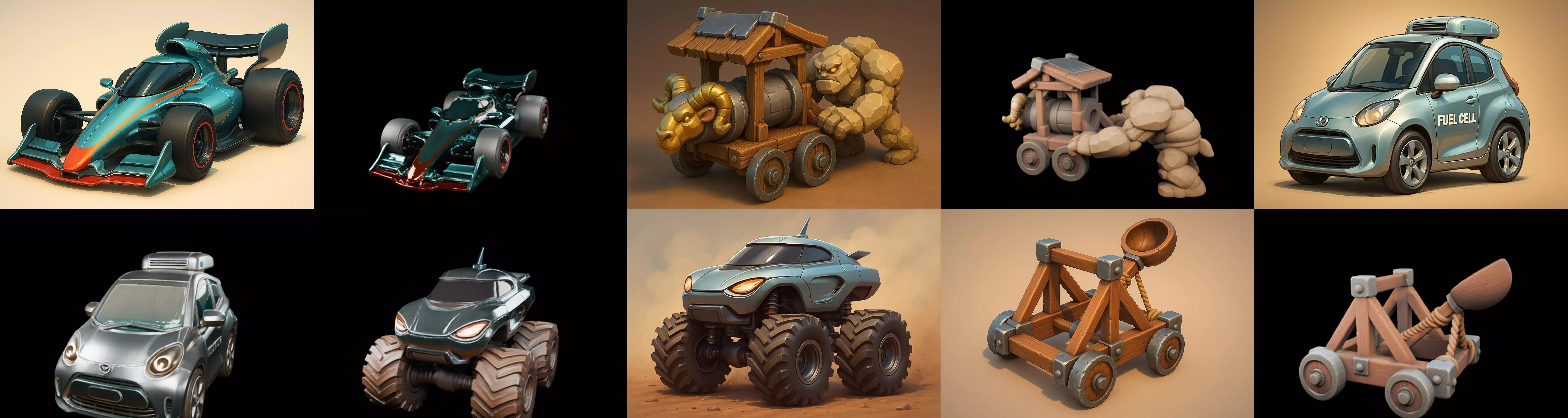 Siege Weapon bundle 10 pack 100 glb 3D model_17