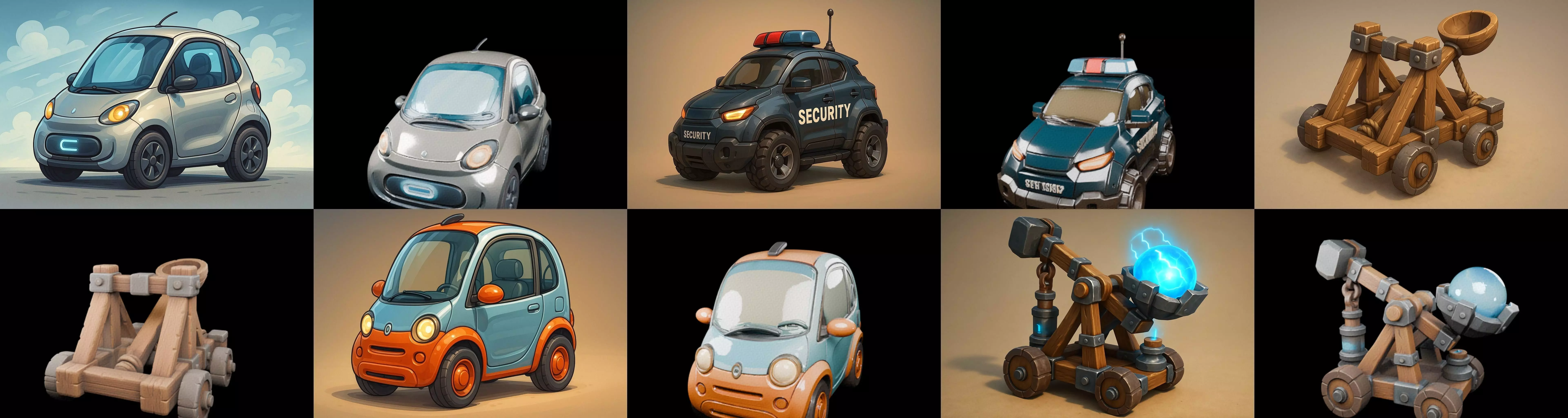 Siege Weapon bundle 10 pack 100 glb 3D model_14