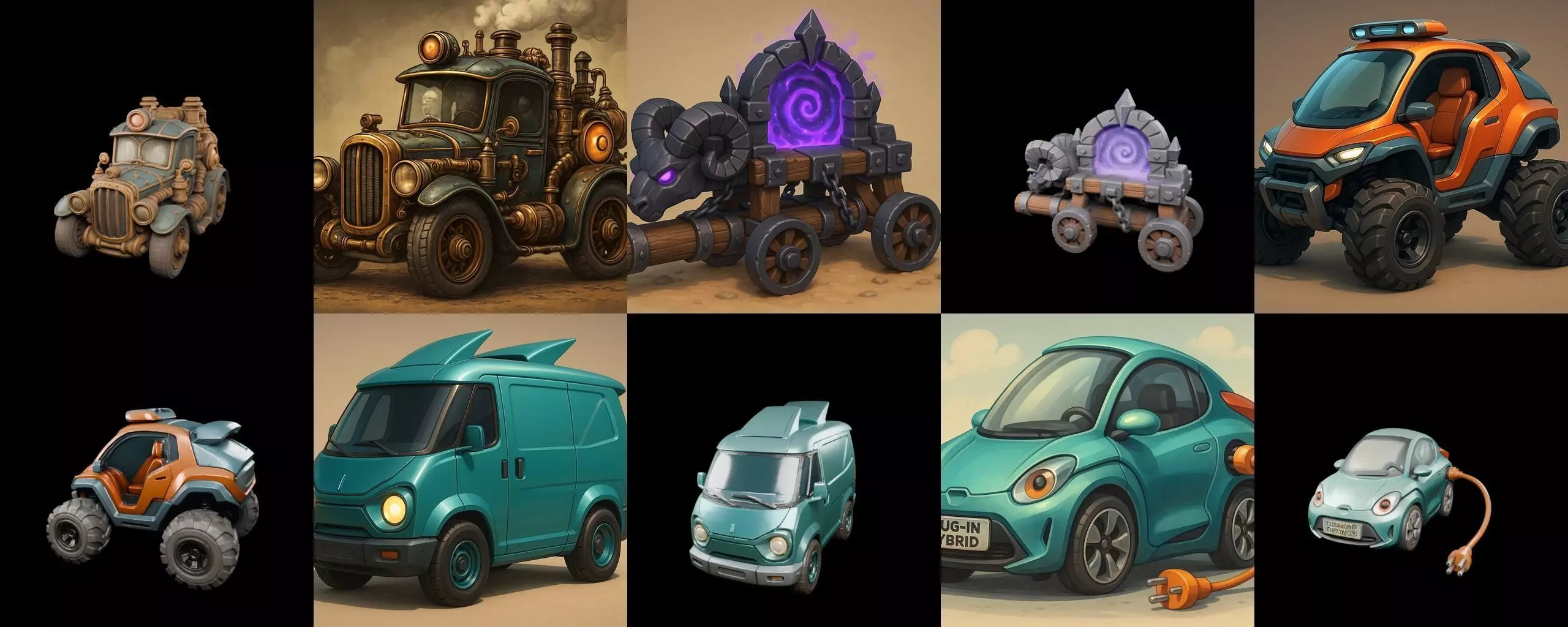 Siege Weapon bundle 10 pack 100 glb 3D model_1