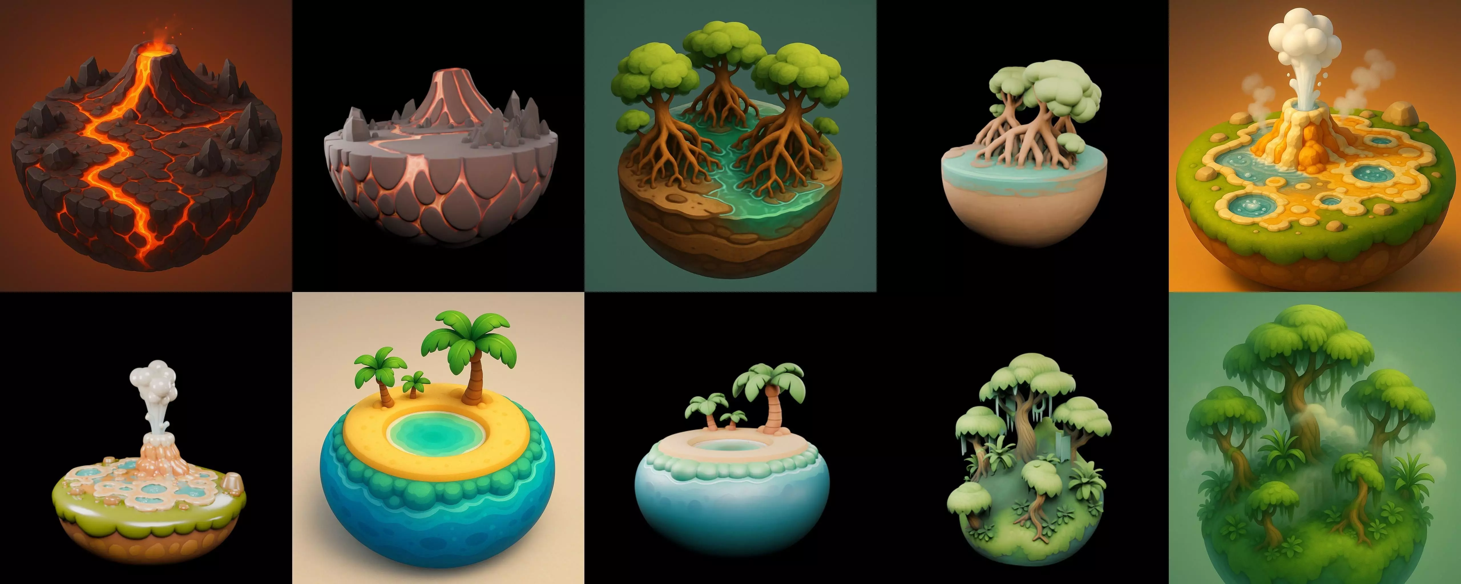 Second Earth bundle 8 pack 71 glb 3D model_4