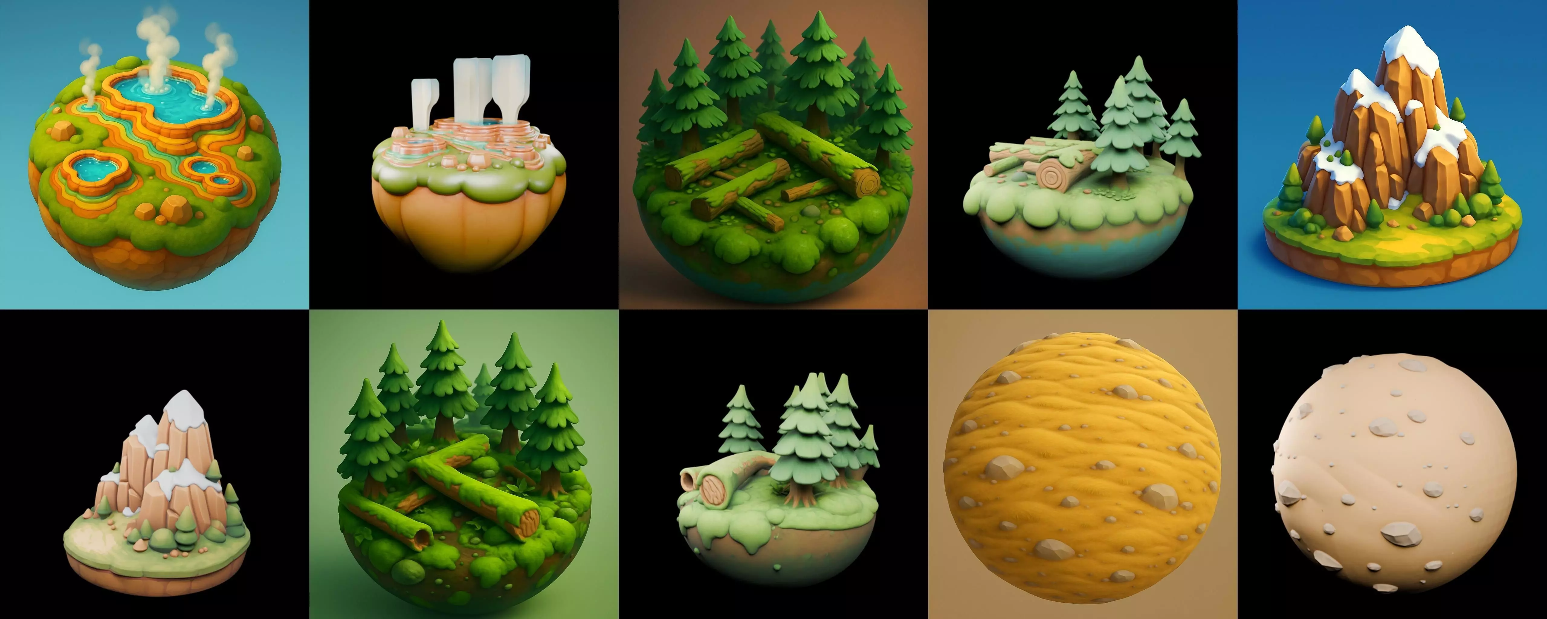 Second Earth bundle 8 pack 71 glb 3D model_3